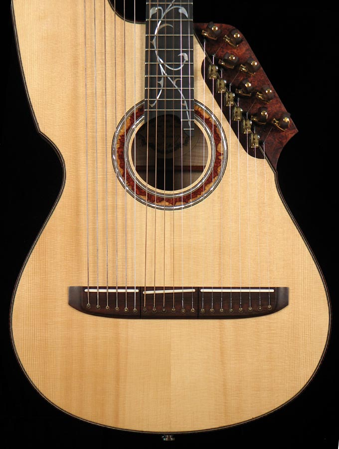 Milburn 20string Concert Harp Guitar at Harp Guitar Music