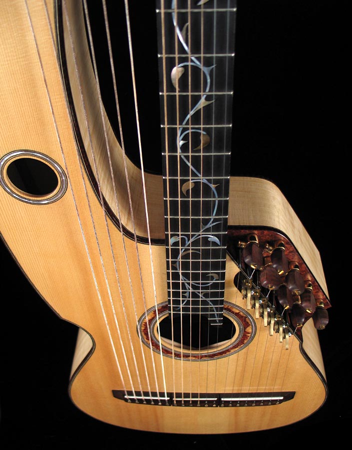 Milburn 20string Concert Harp Guitar at Harp Guitar Music
