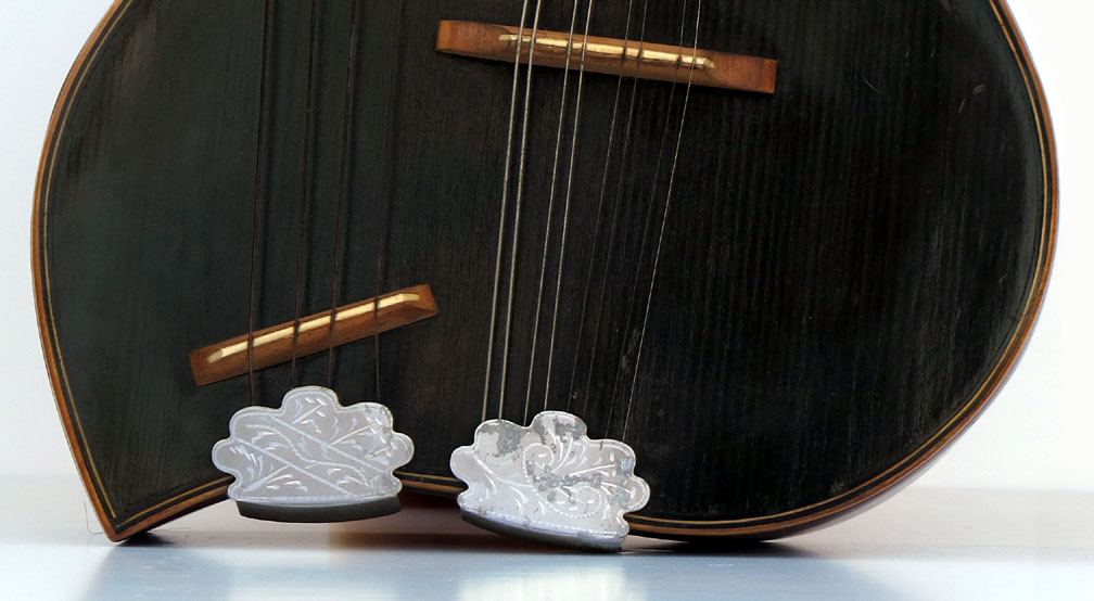 Knutsen Harp Mandolin with Bass Strings at Harp Guitar Music