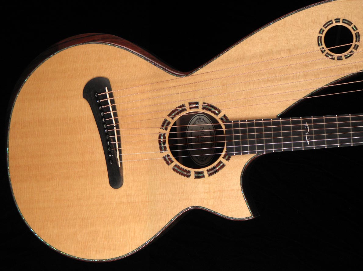Duane Noble Custom Harp Guitar at Harp Guitar Music